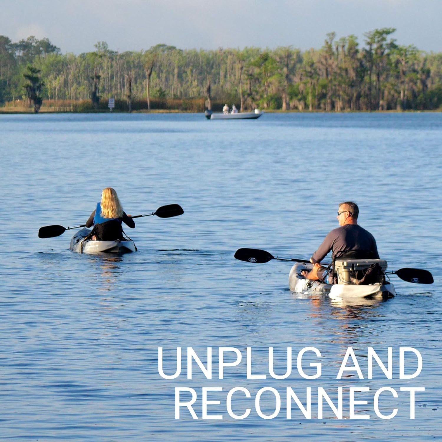 image:imageBKC FK184 9 Solo SitOnTop Kayak wPremium Memory Foam Seat Paddle and Fishing Rod Holders Included